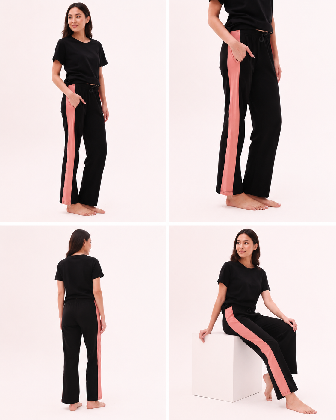 Women's Contrast Side Stripe Lounge Pants