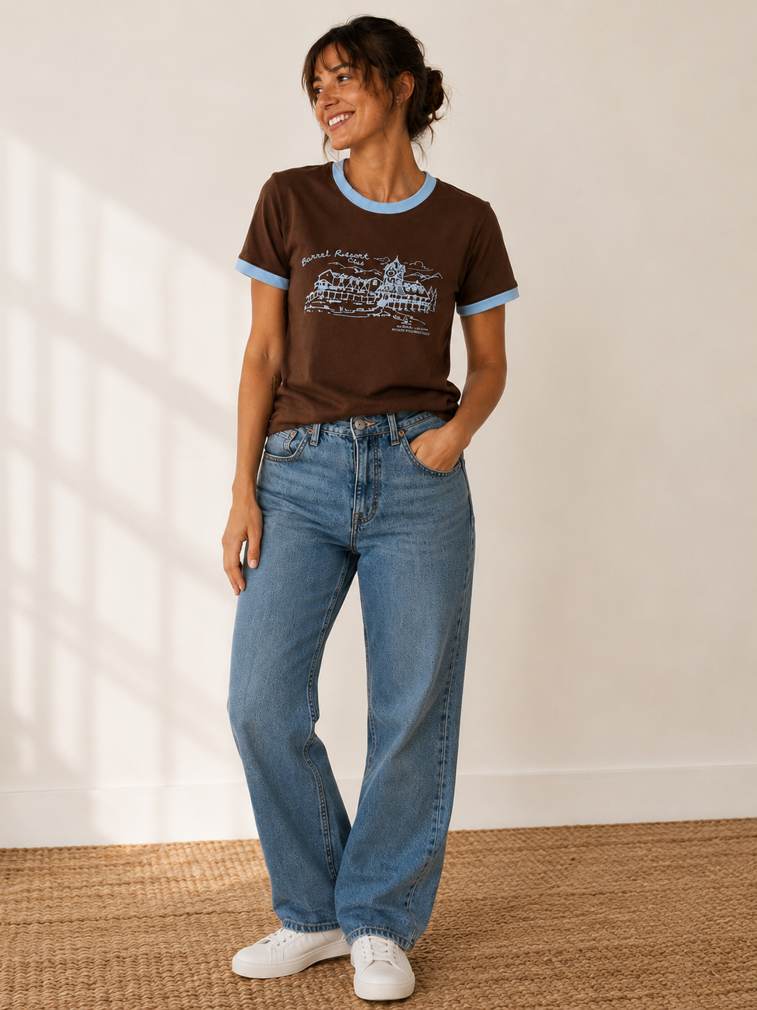 Resort Club Graphic Ringer T-Shirt