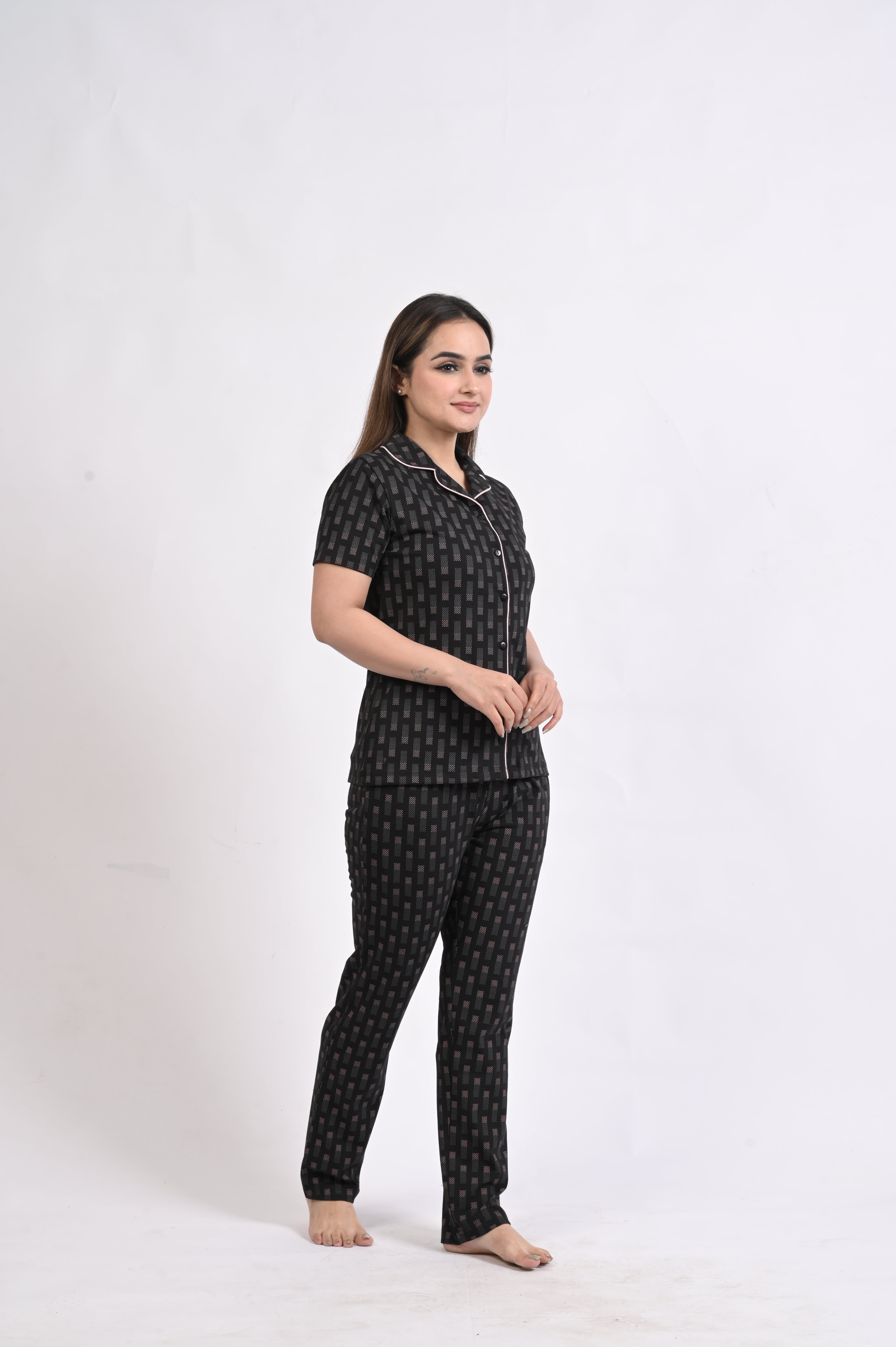 Front Open Night Suits