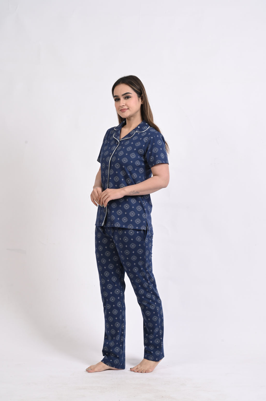 Front Open Night Suits