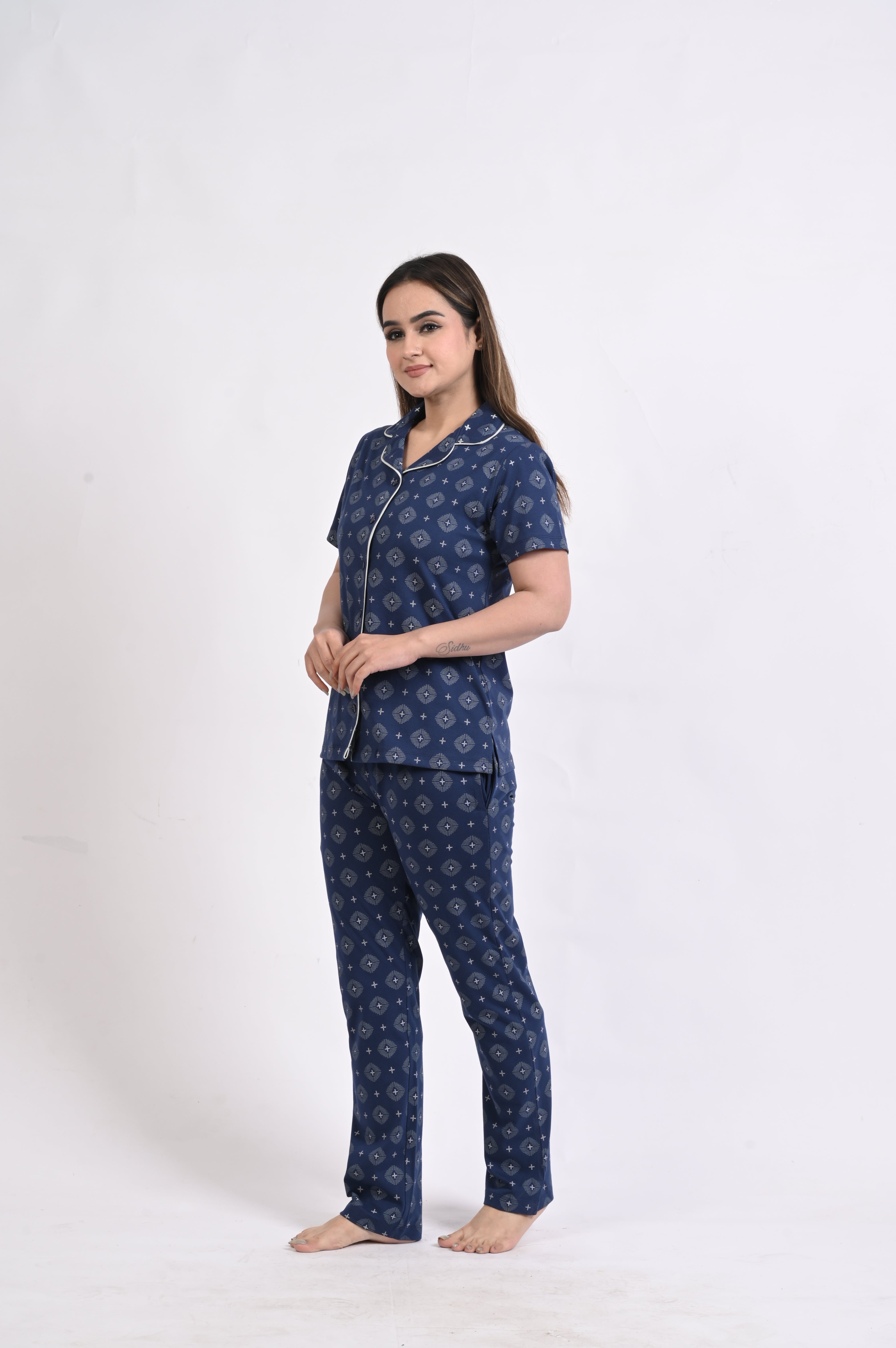 Front Open Night Suits