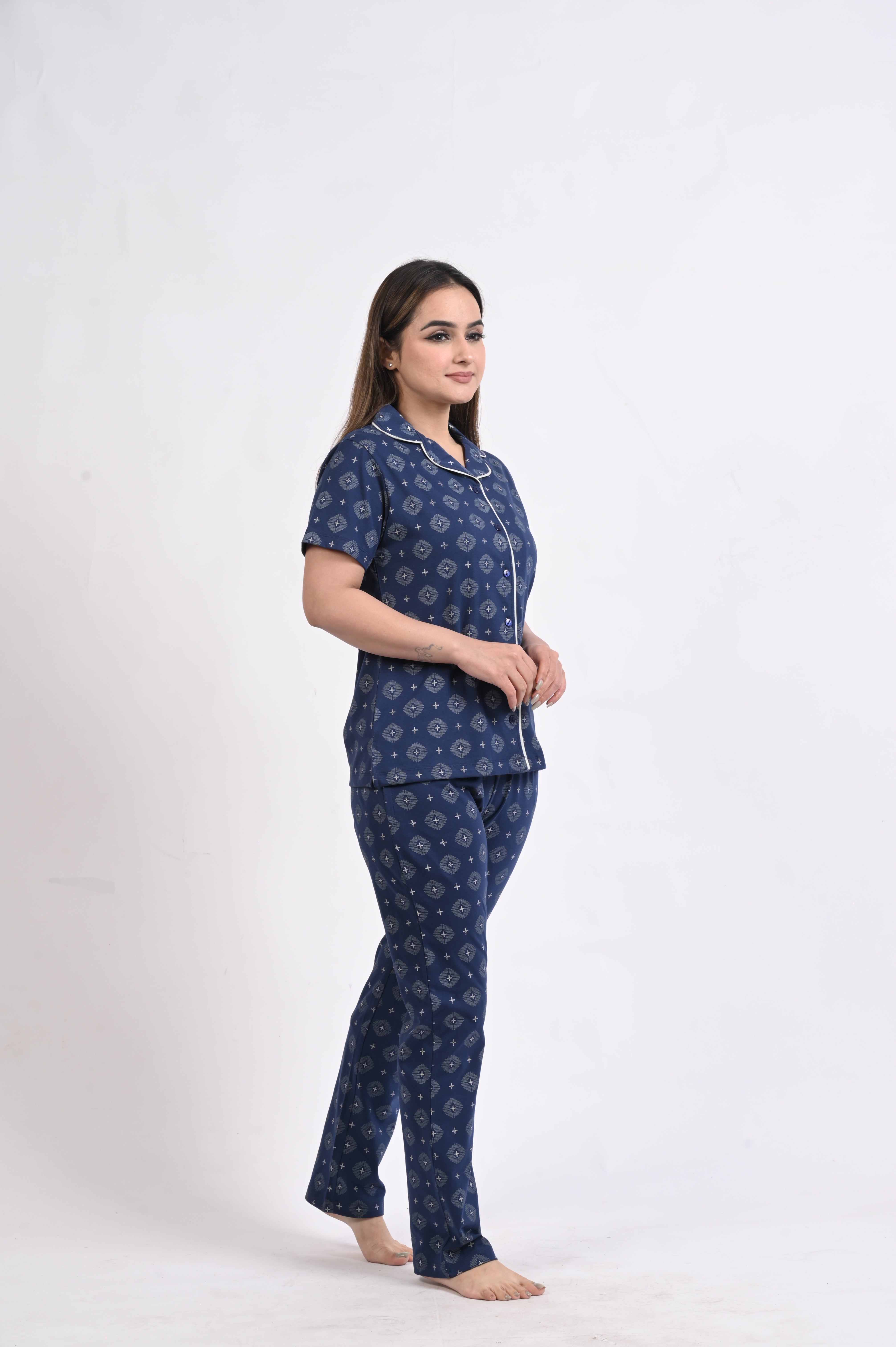 Front Open Night Suits