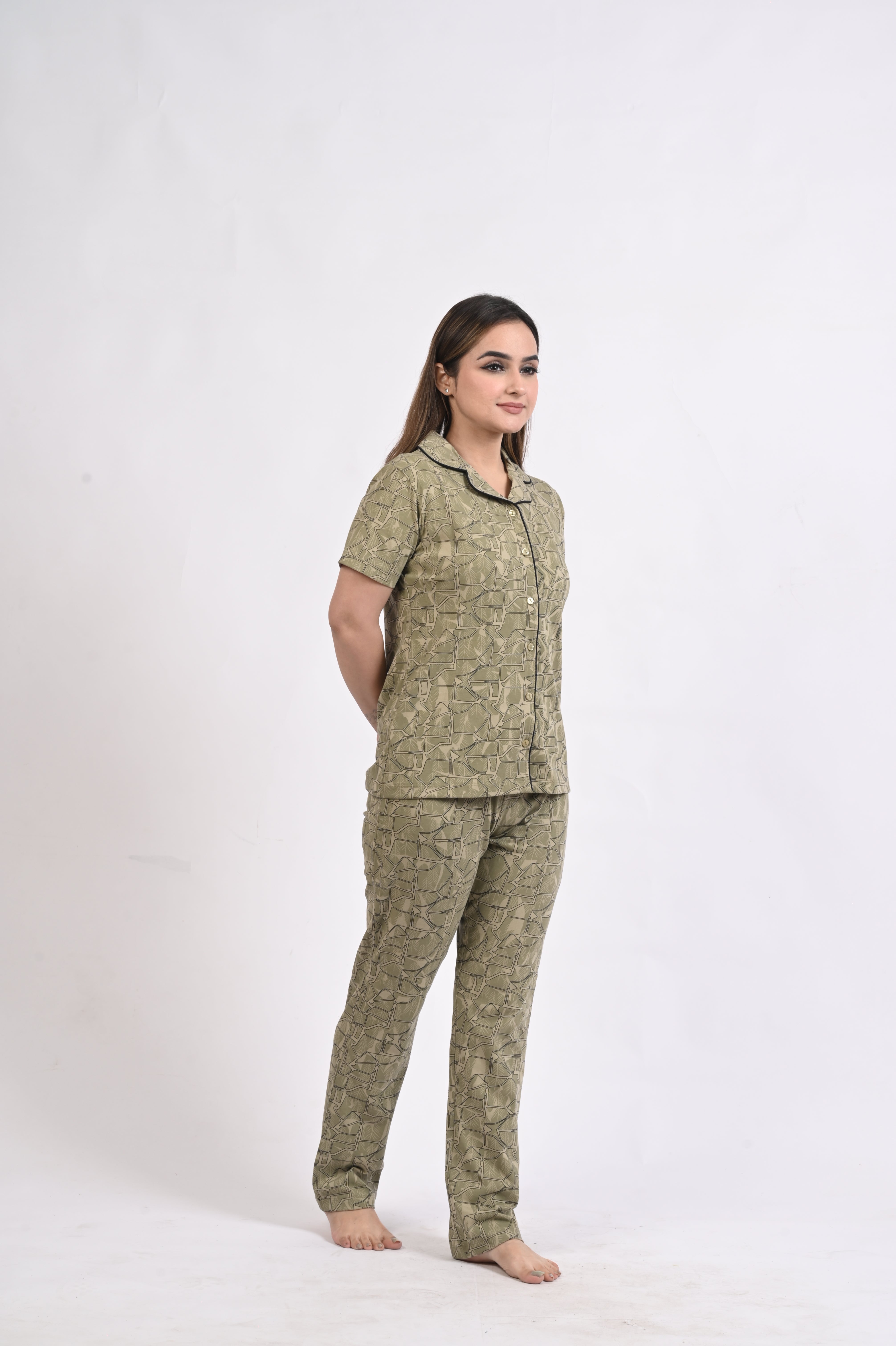 Front Open Night Suits
