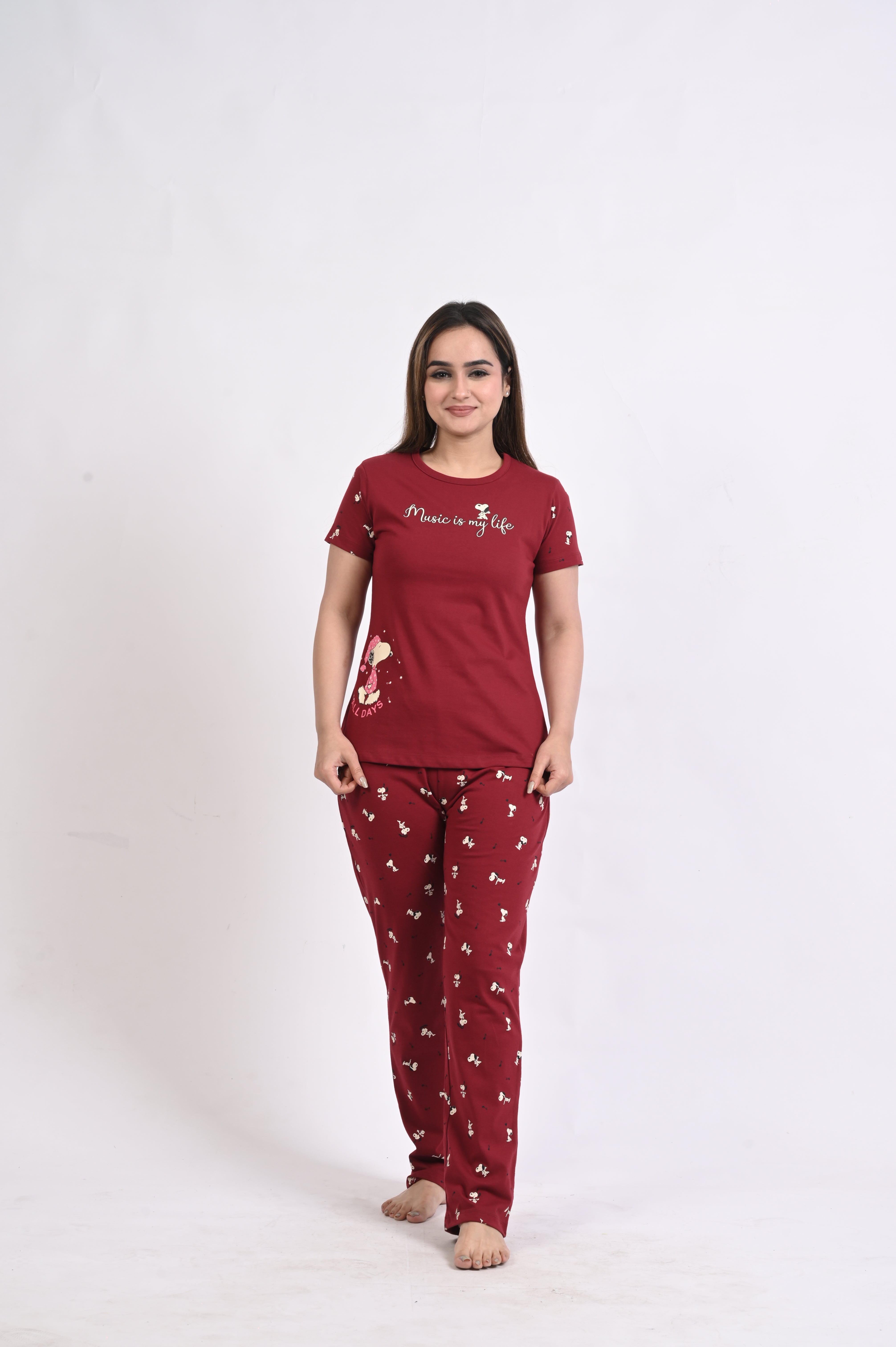 Short Top Night Suit
