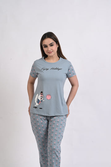 Short Top Night Suit