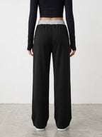 Flow Wide Leg Lounge Pants - Black