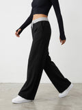 Flow Wide Leg Lounge Pants - Black