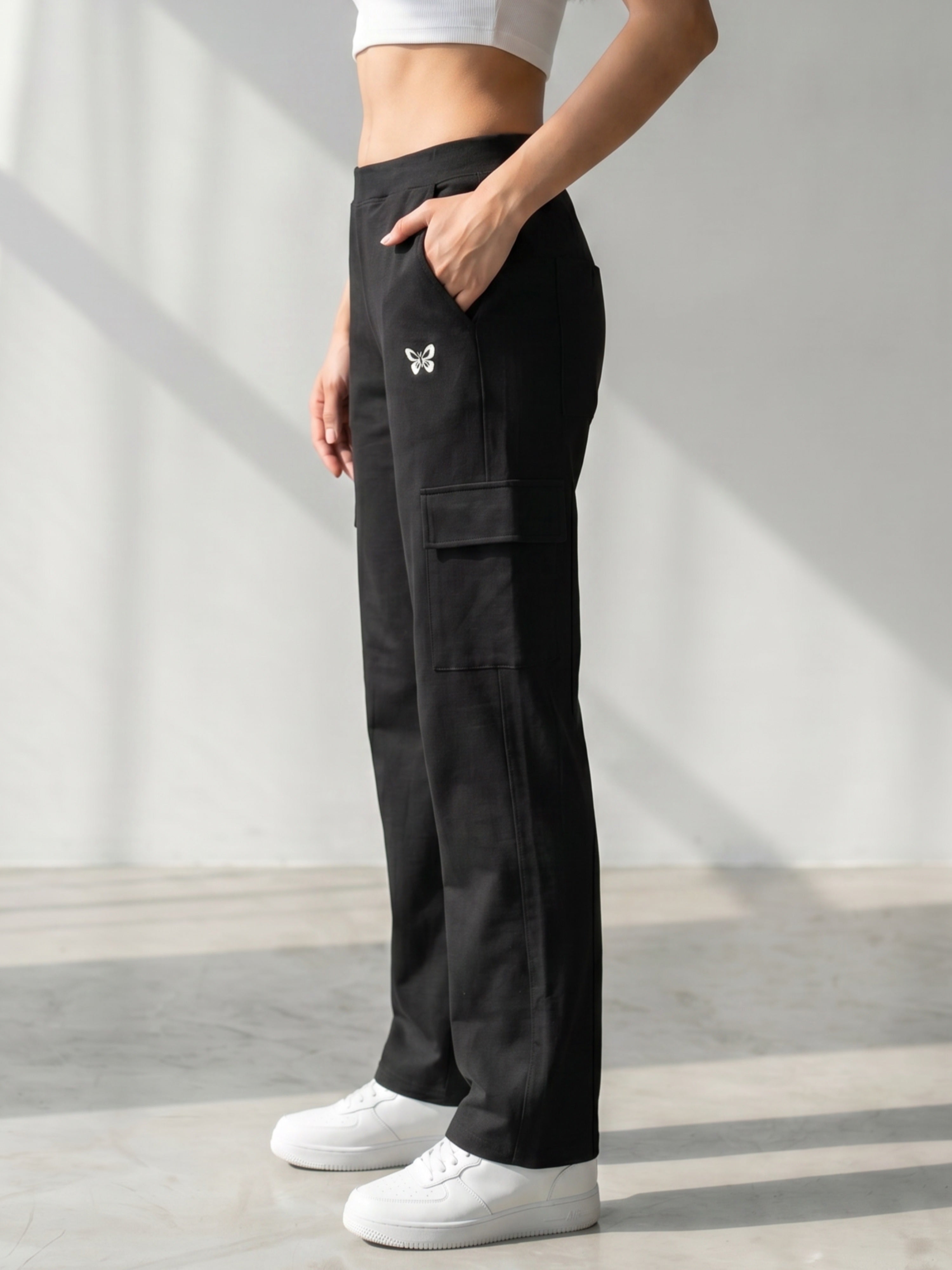 Everyday Comfort Cargo Pants - Black