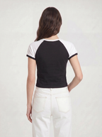 Hiked It, Liked It Women’s Raglan T-Shirt - Black White