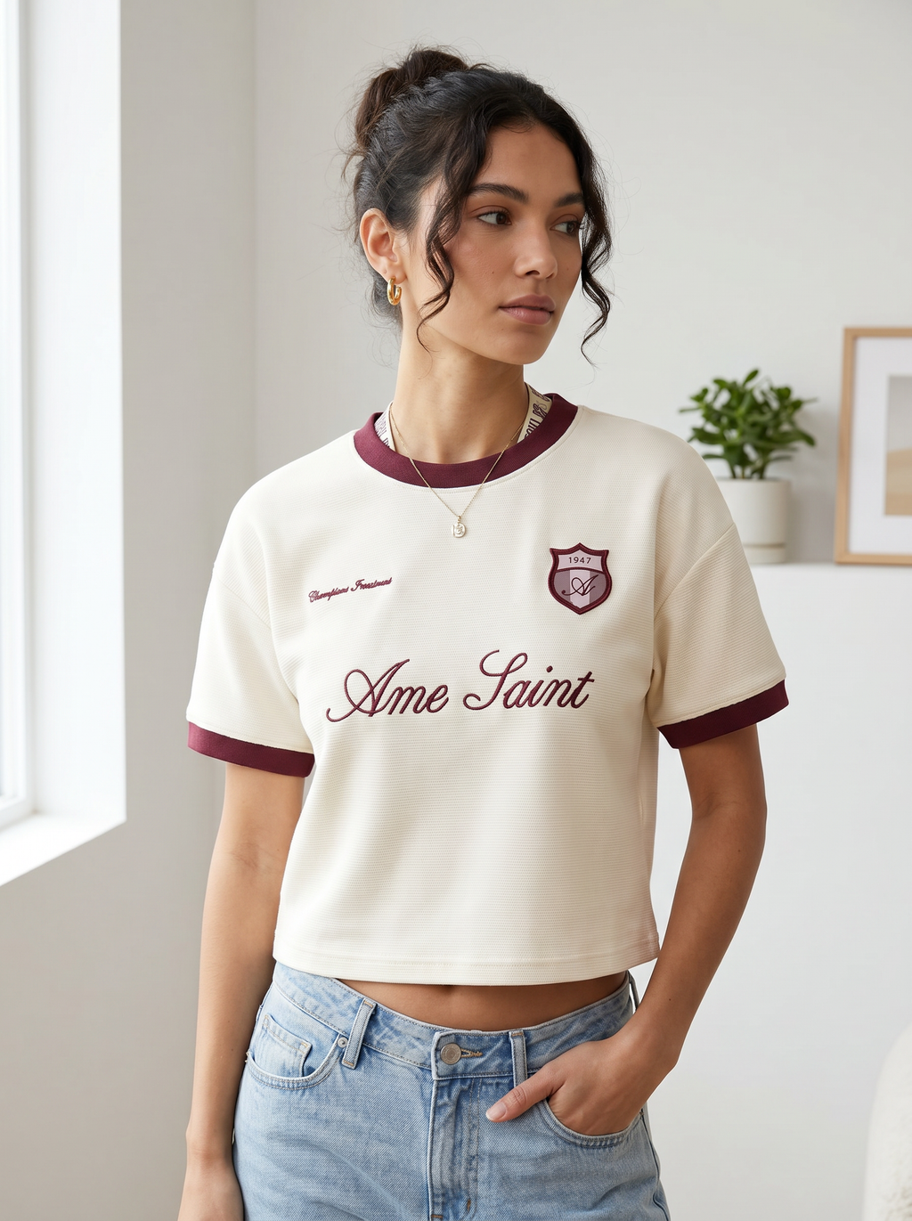 Ame Saint Ringer Crop Tee