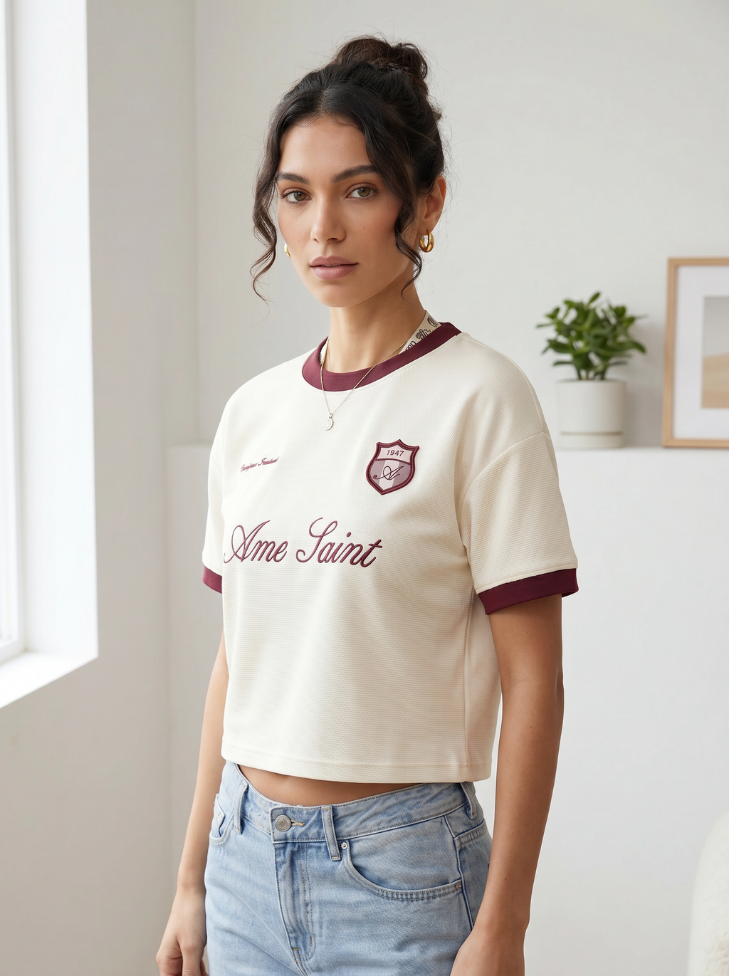 Ame Saint Ringer Crop Tee