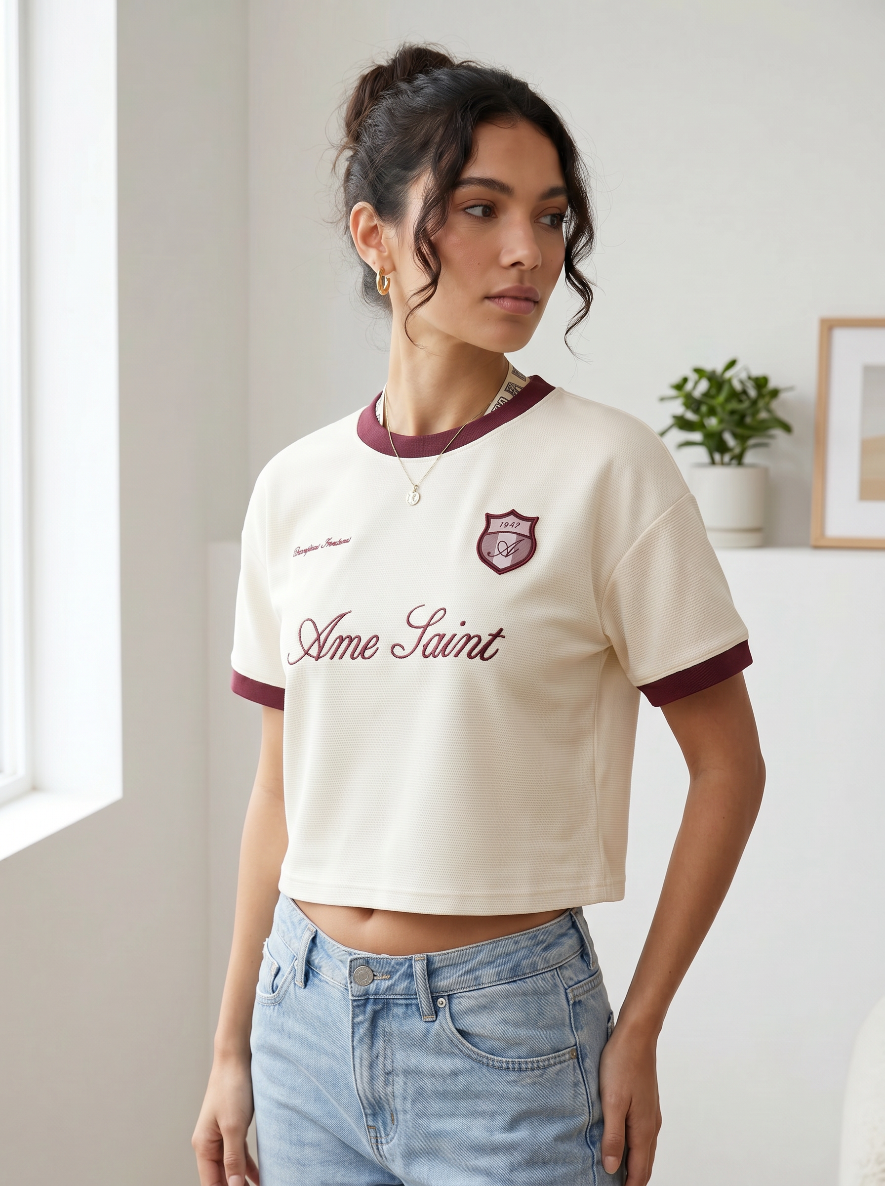 Ame Saint Ringer Crop Tee