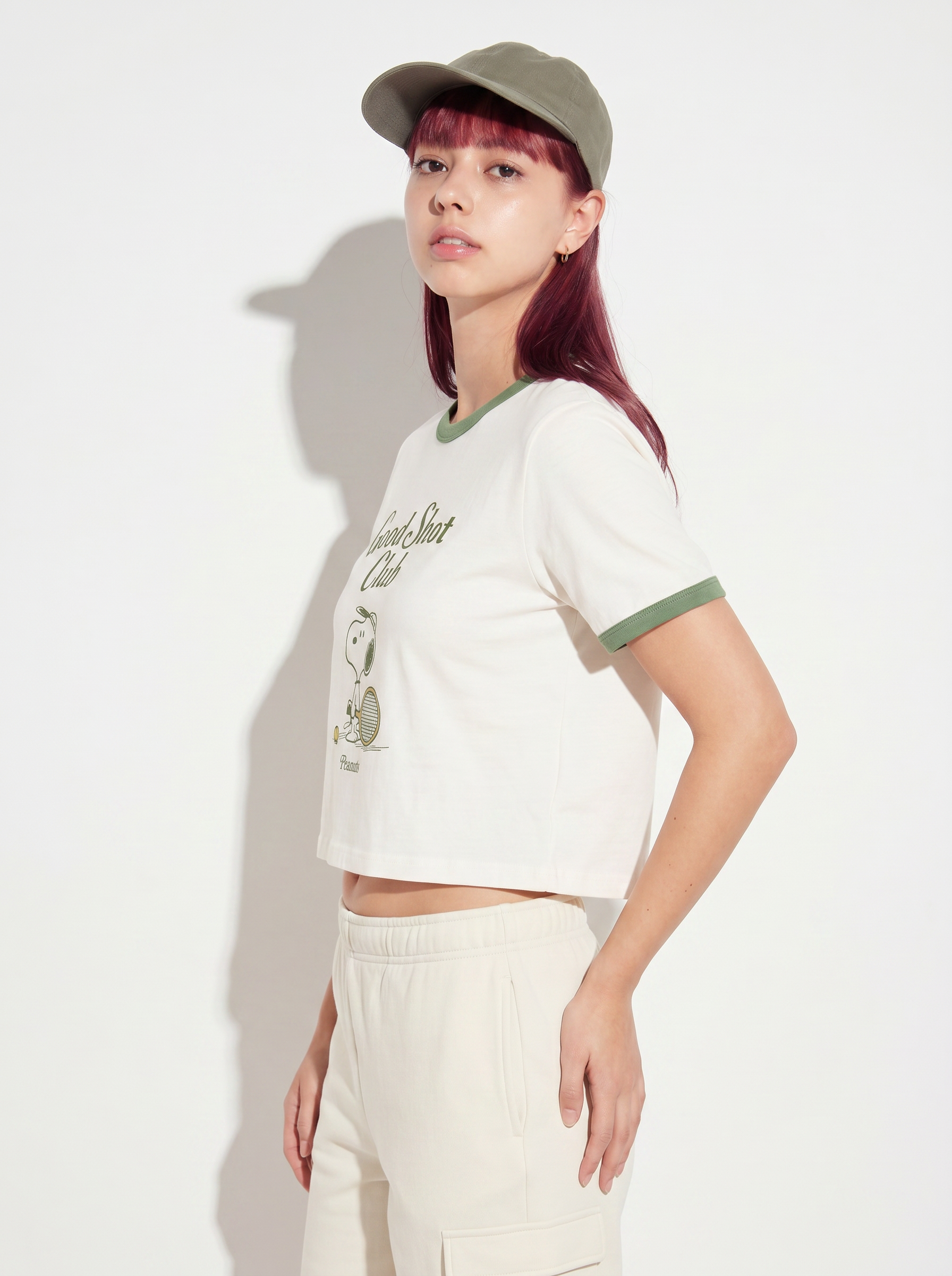Good Shot Club Ringer Crop Tee