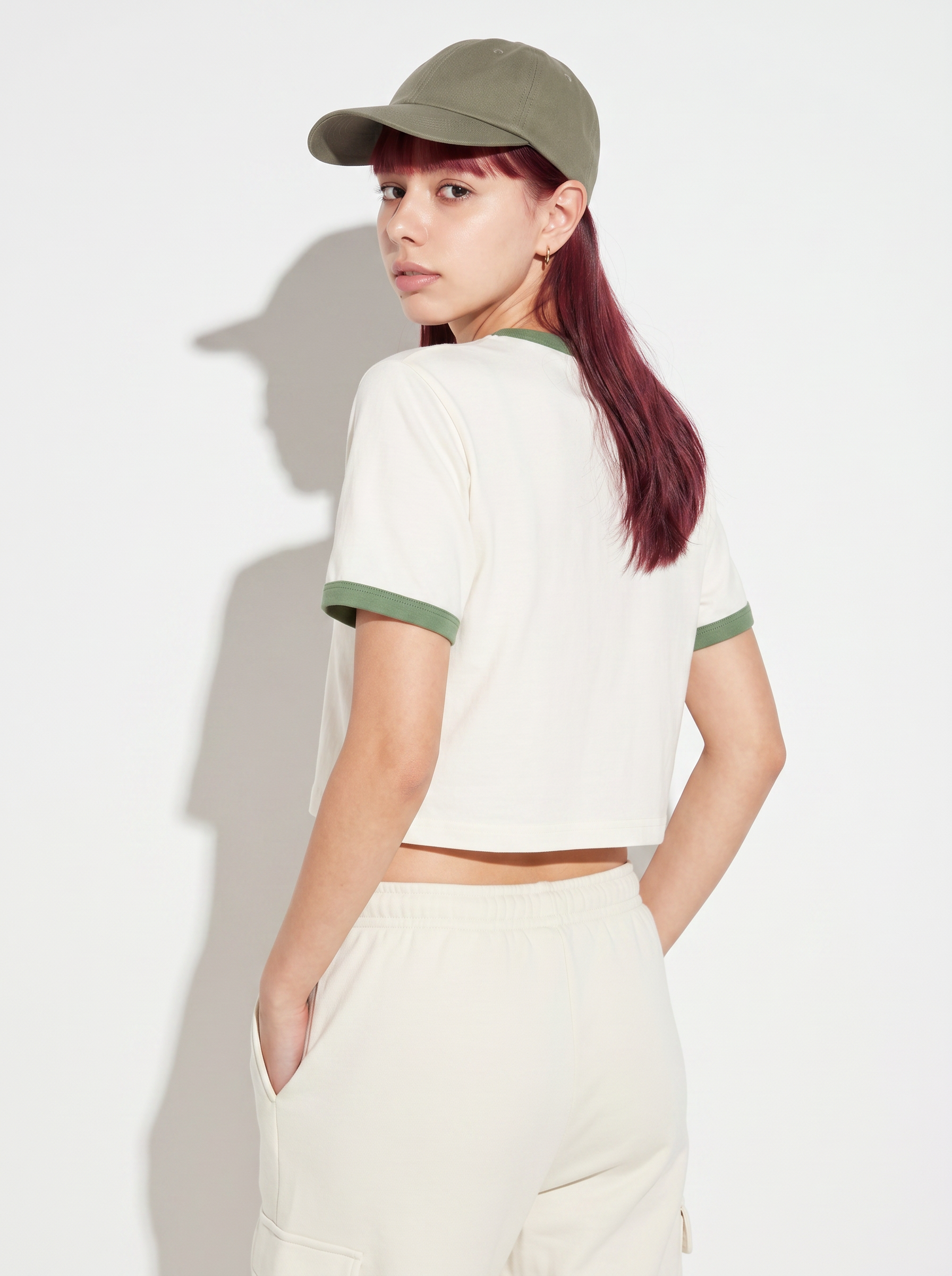 Good Shot Club Ringer Crop Tee