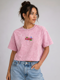 Eilish Acid wash Crop Tee