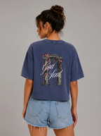 Good Soul Acid wash Crop Tee