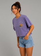 Light Guide Acid wash Crop Tee