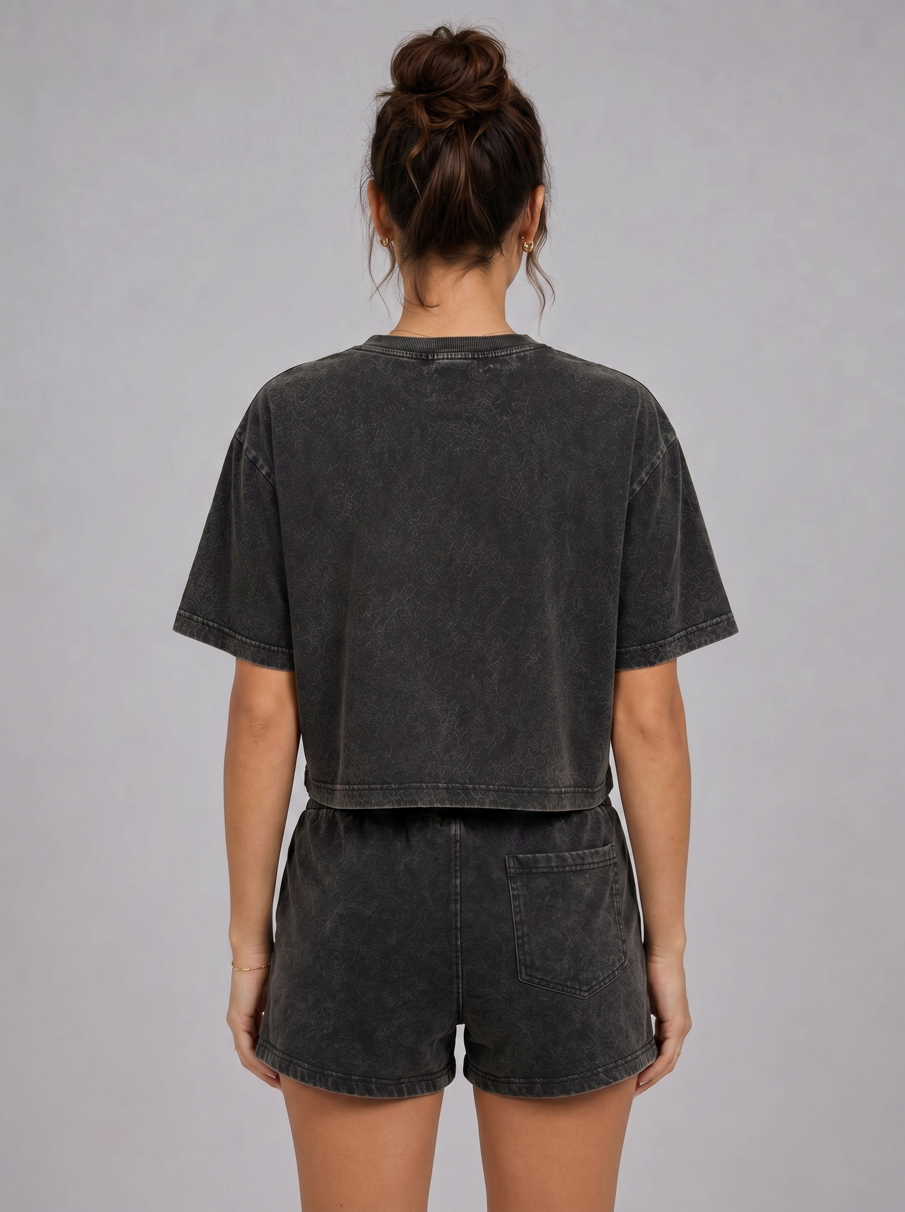 Gotta Room Acid Wash Crop Tee
