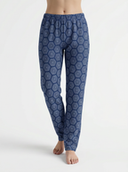 Indigo Hexa Print Lounge Pants