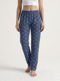 Indigo Hexa Print Lounge Pants