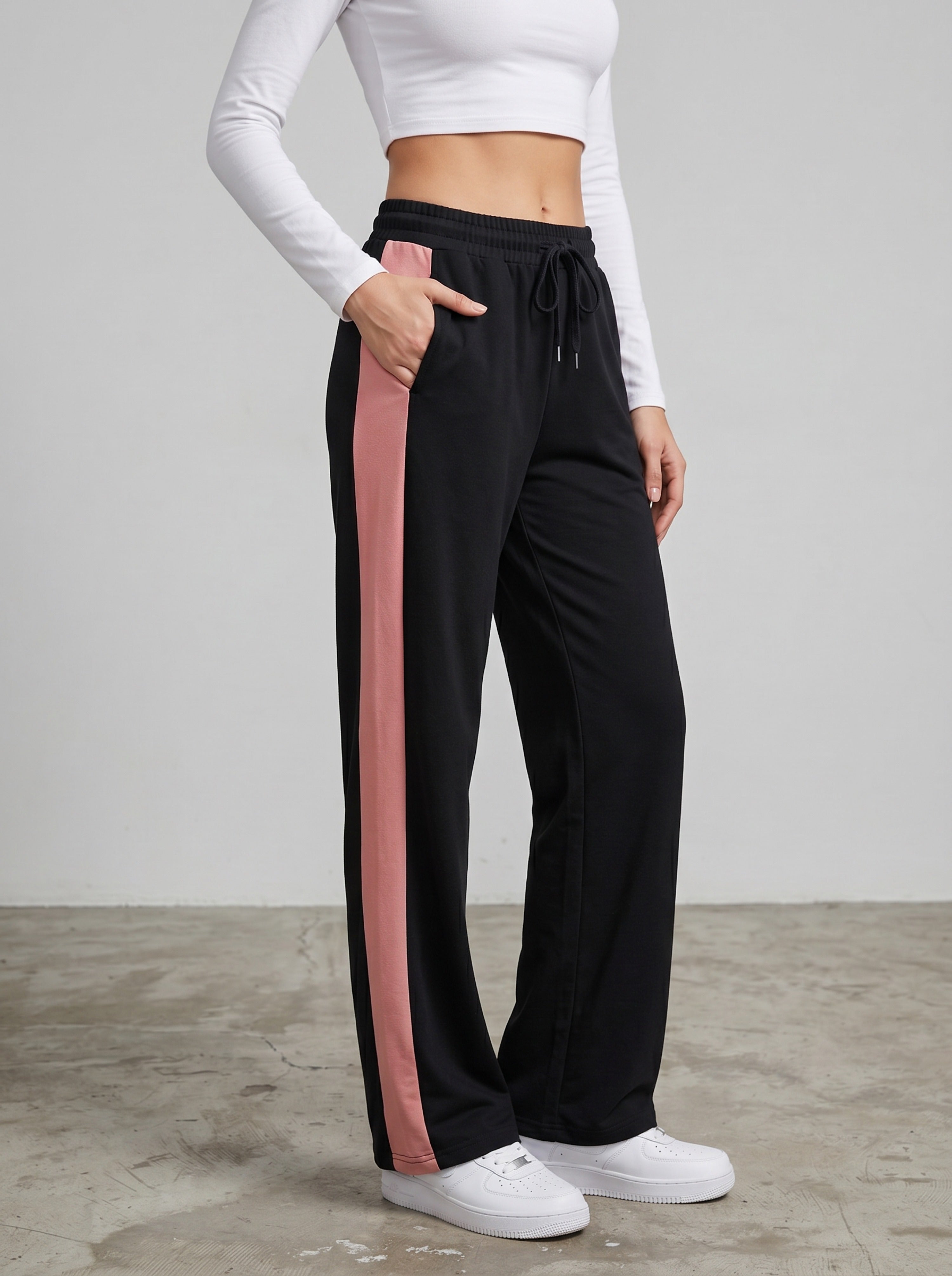 Contrast Side Stripe Lounge Pants