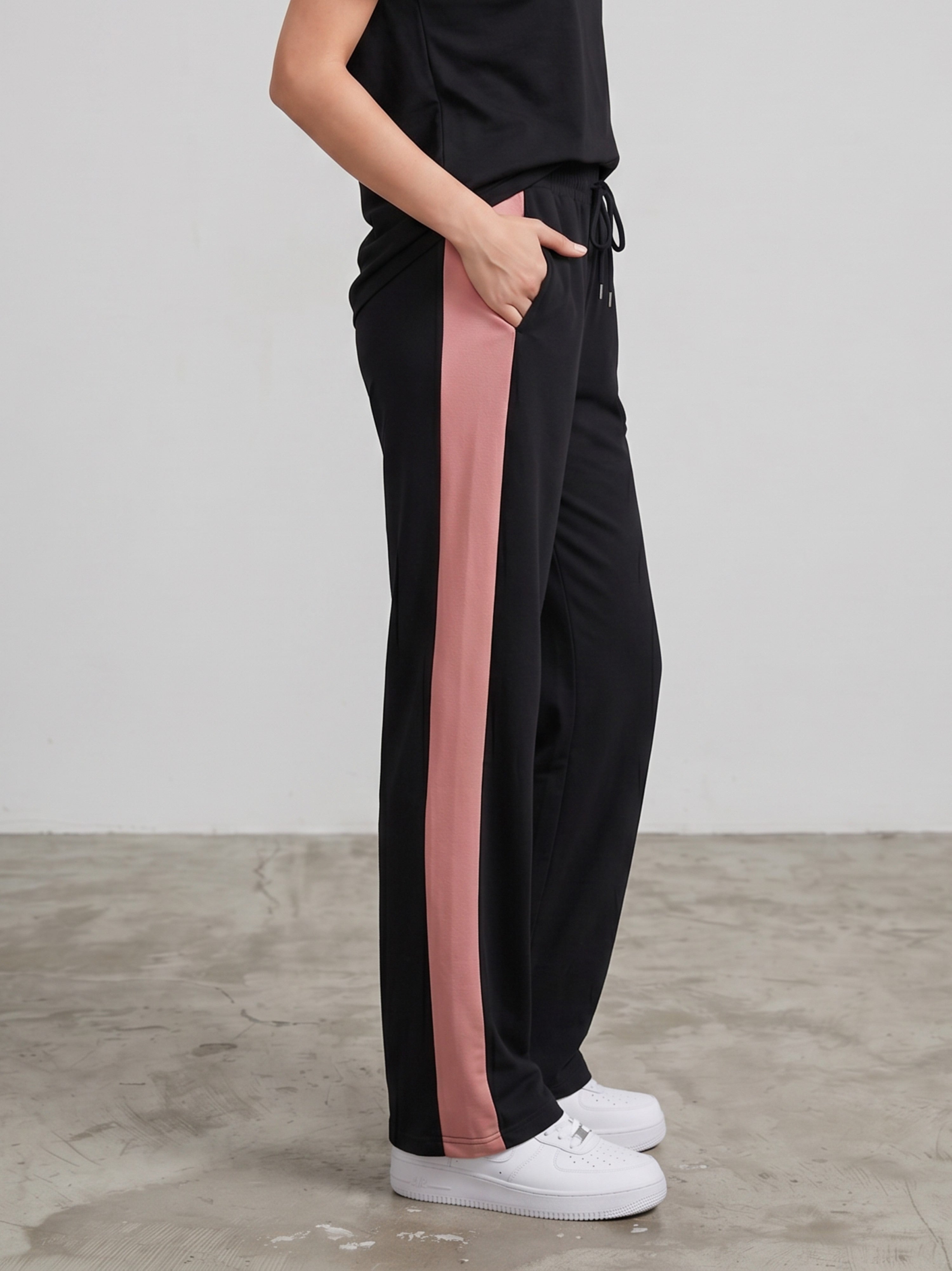 Contrast Side Stripe Lounge Pants