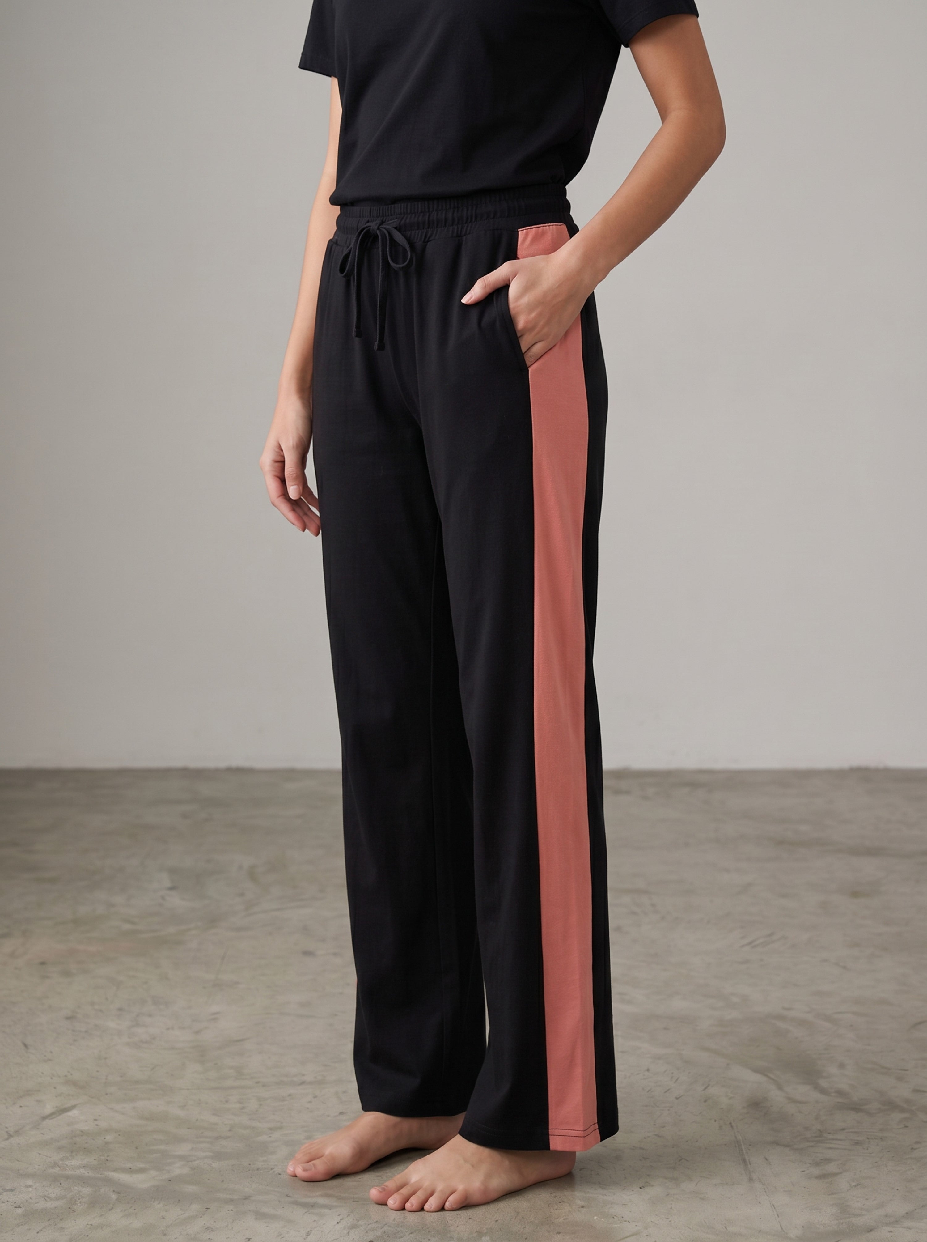 Contrast Side Stripe Lounge Pants